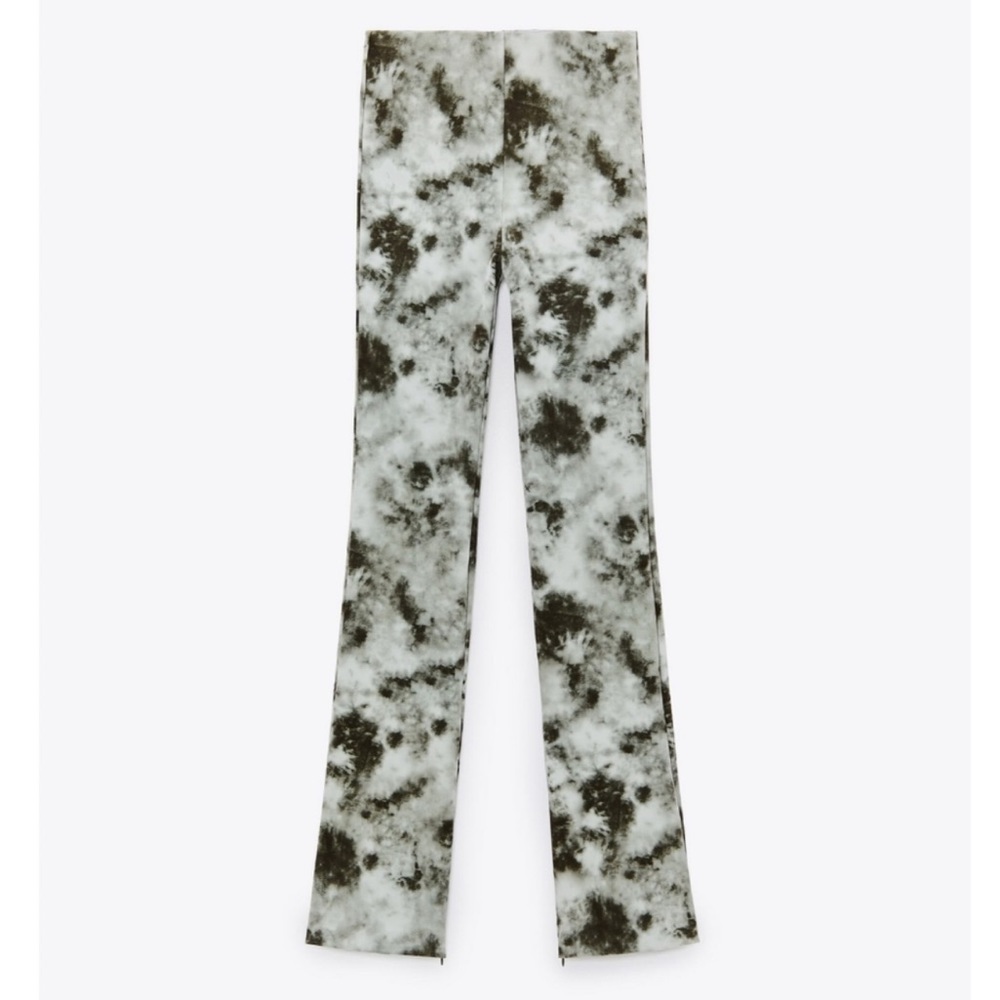 ZARA Tie-Dye Flared Pants size xsmall